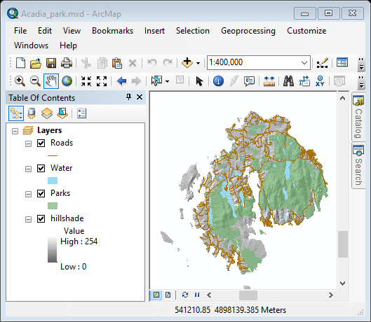 how to open pcswmm model files in arcgis map